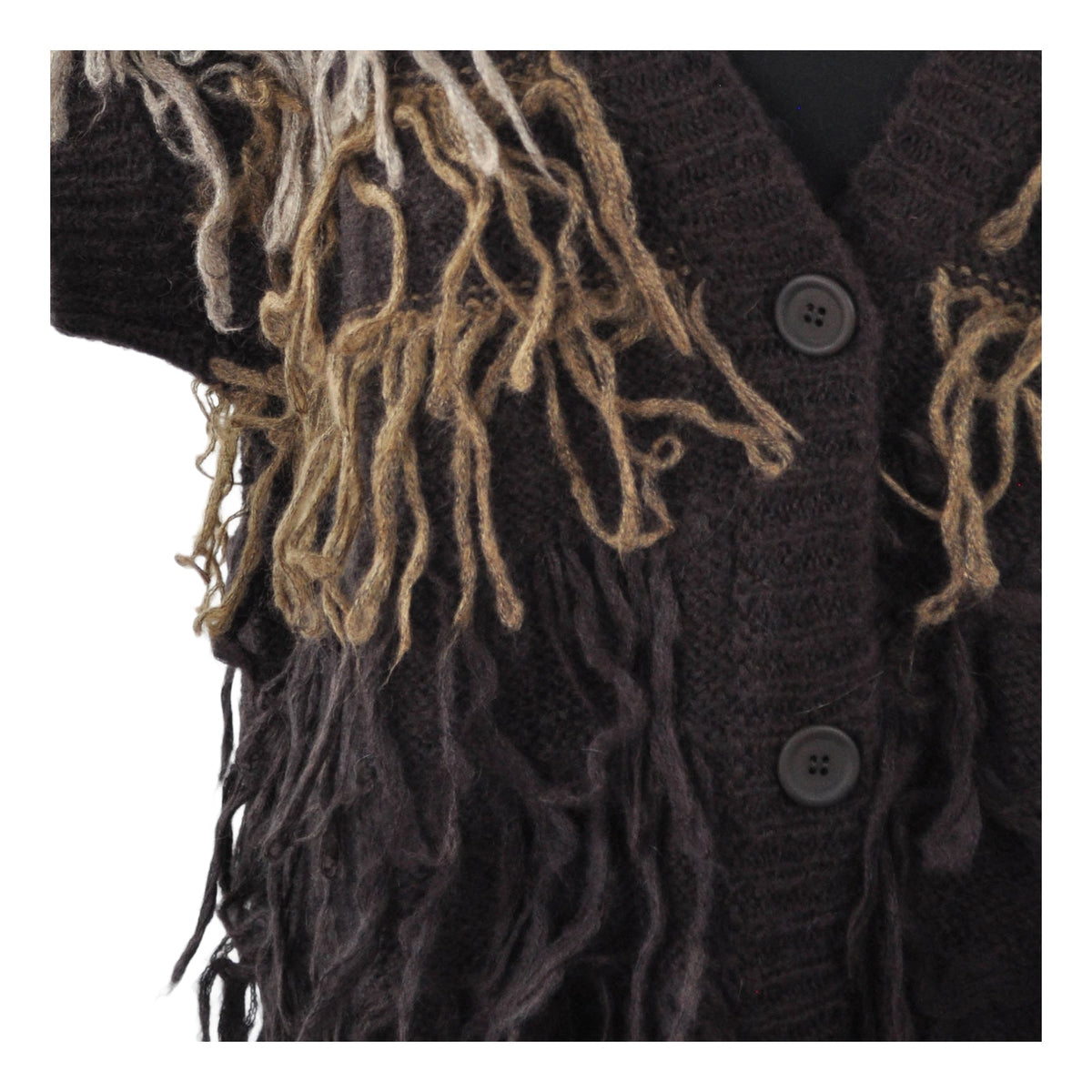 Gilet con dettagli in frange