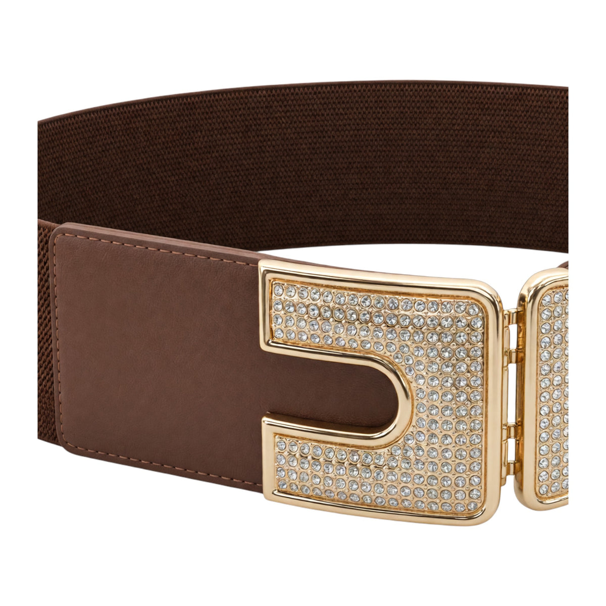 Cintura con fibbia di strass