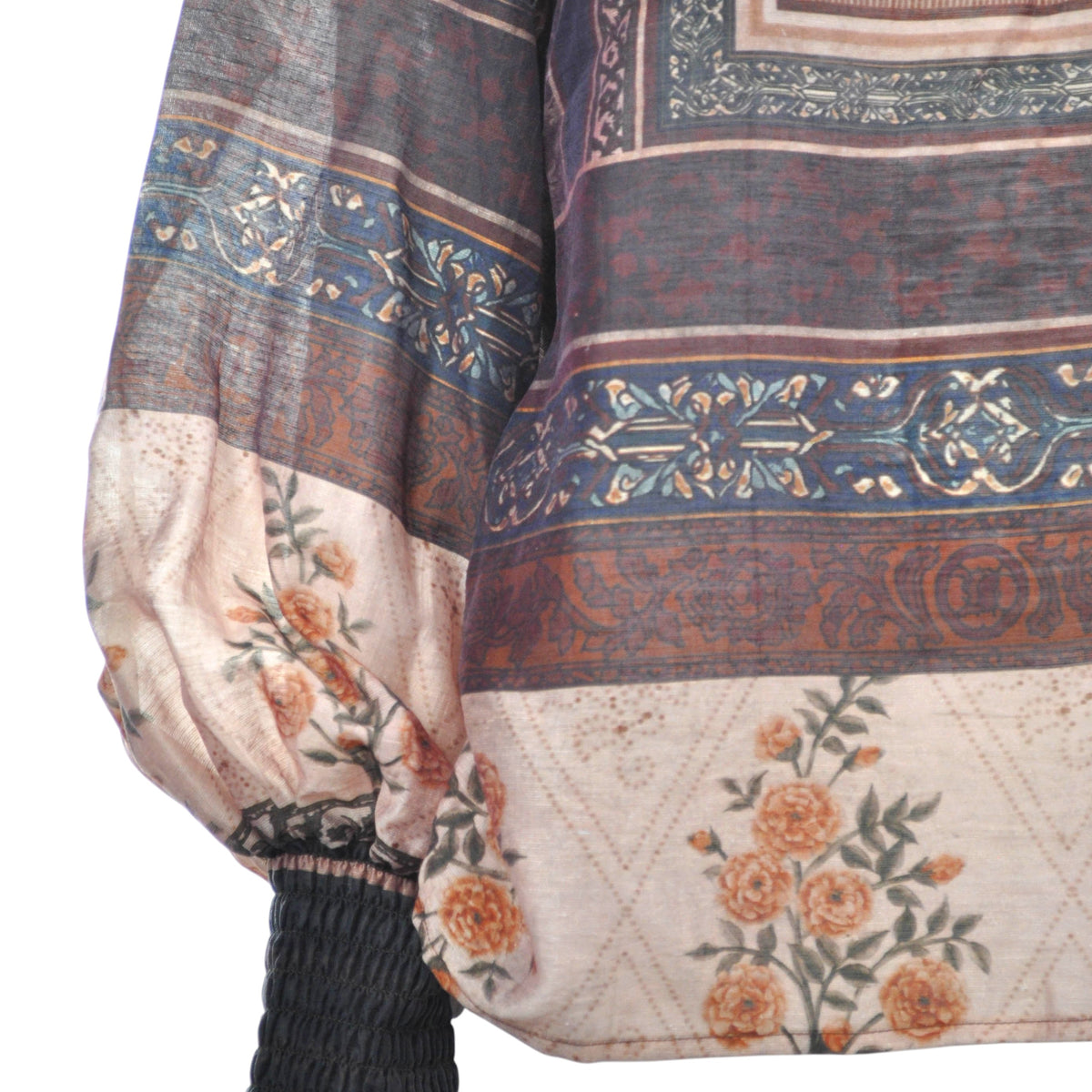 Camicia con stampe floreali