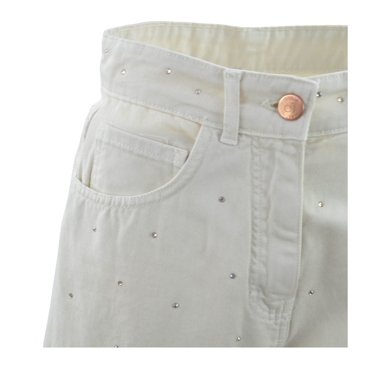 PALAZZO JEANS WITH EMBELLISHMENTS