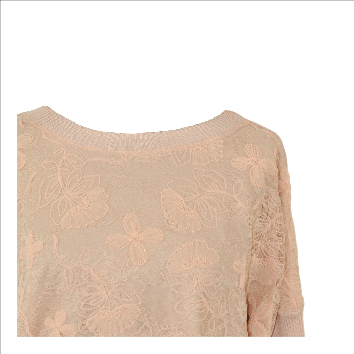 Cape sweater with embroidery