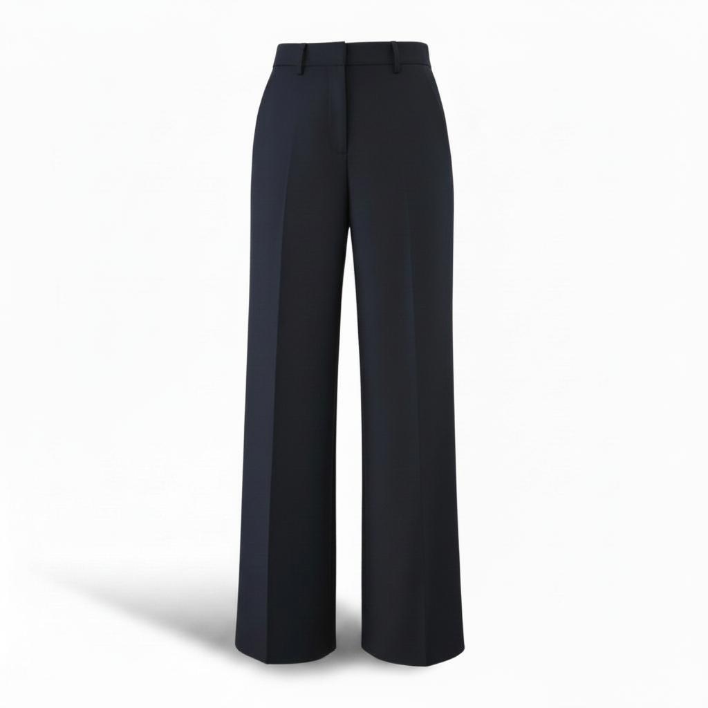 Pantalone con piegoni