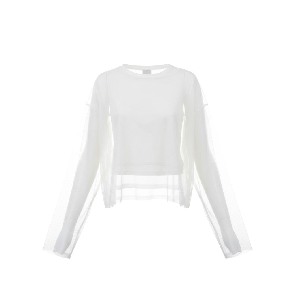 Tulle overlay t-shirt