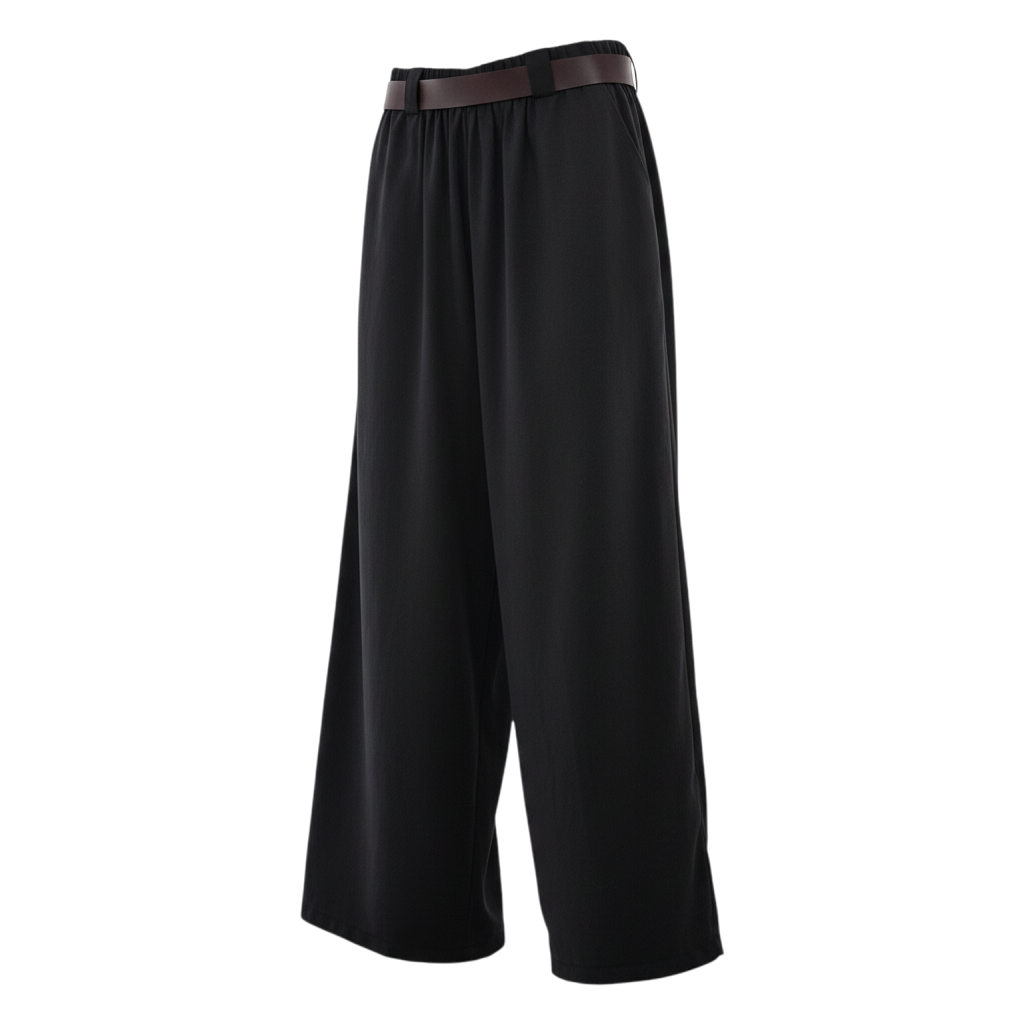 Pantalone palazzo con cintura