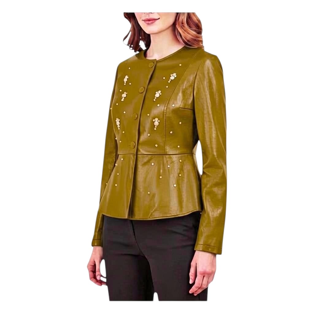 Faux leather jacket