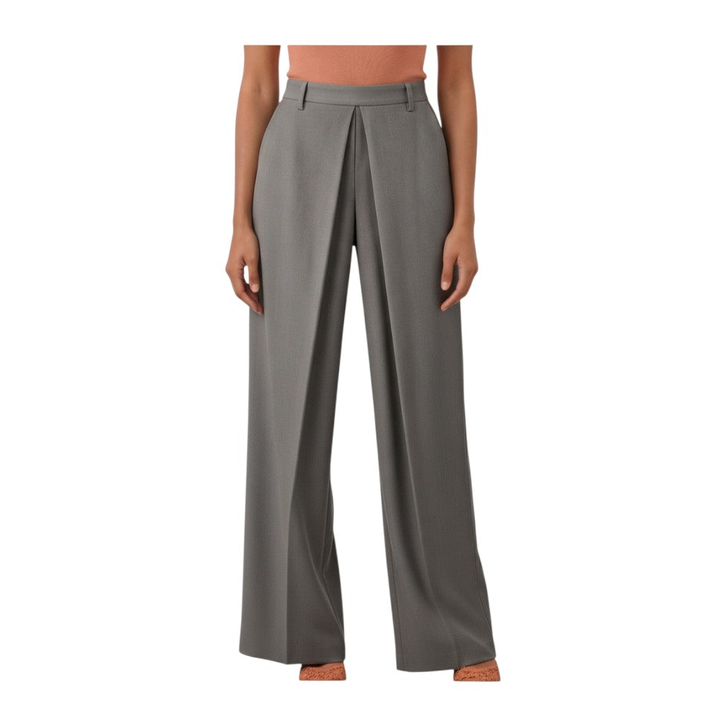 Pantalone con maxi piega
