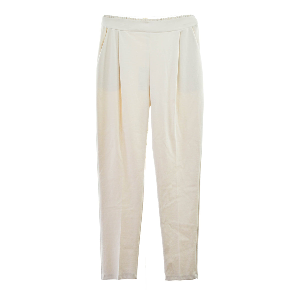 Pantalone a vita alta con pieghe