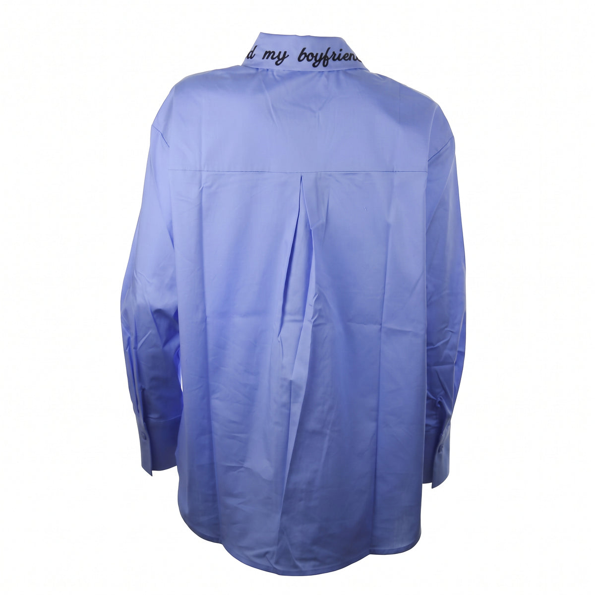 Camicia con colletto ricamato