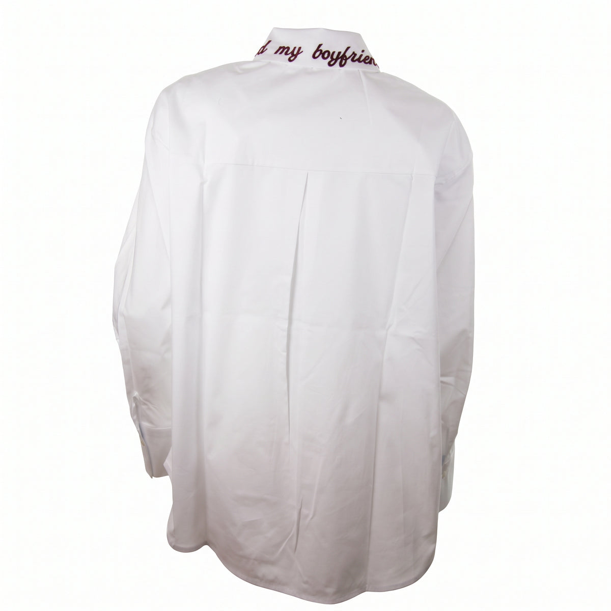 Camicia con colletto ricamato