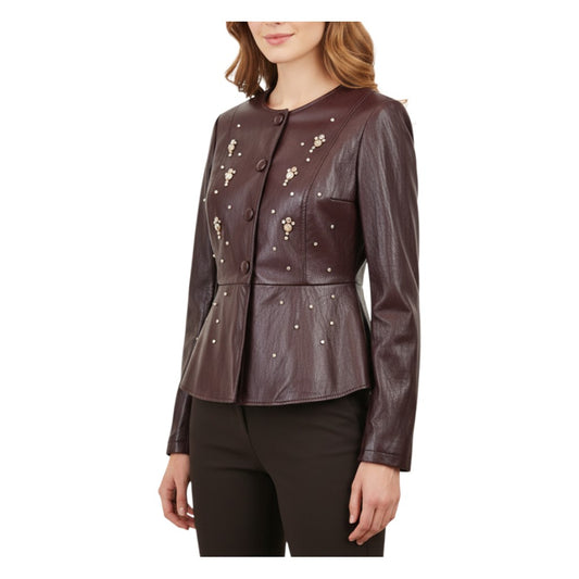 Faux leather jacket