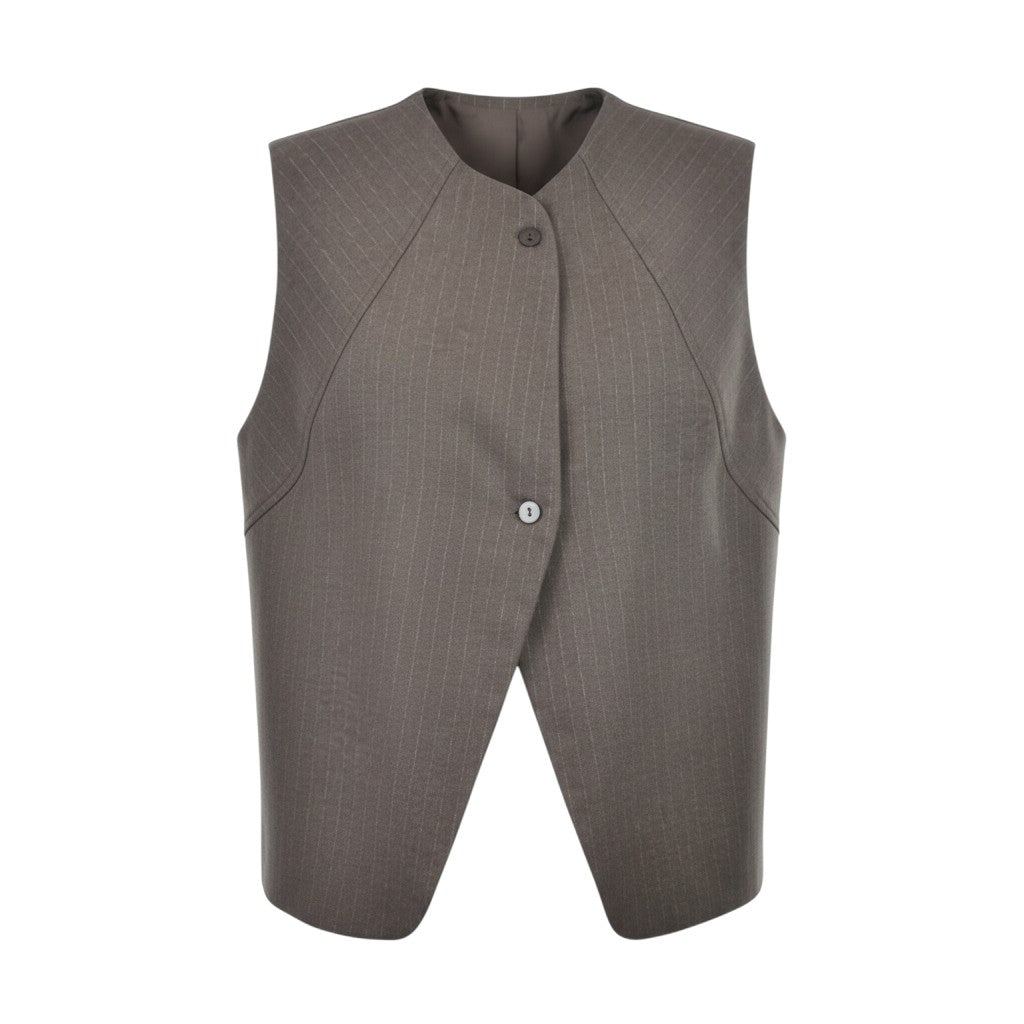Gilet sartoriale asimmetrico