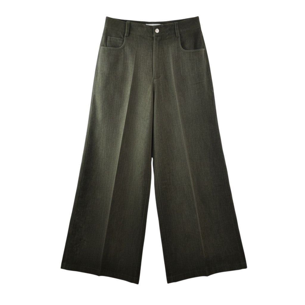 ELEGANT WIDE-LEG TROUSERS