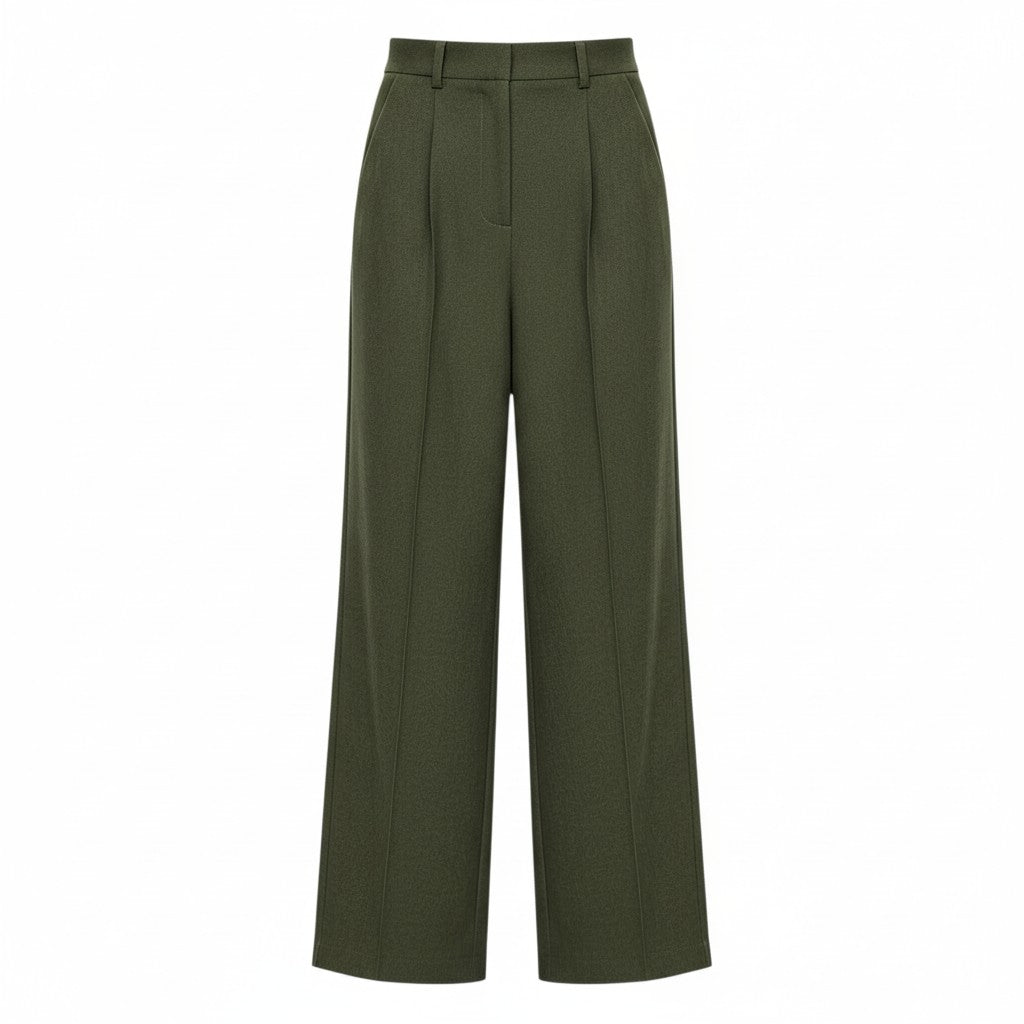 ELEGANT WIDE-LEG TROUSERS