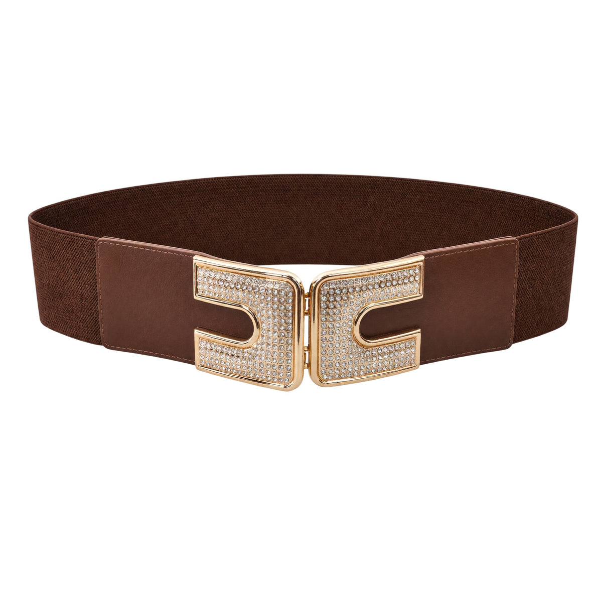 Cintura con fibbia di strass