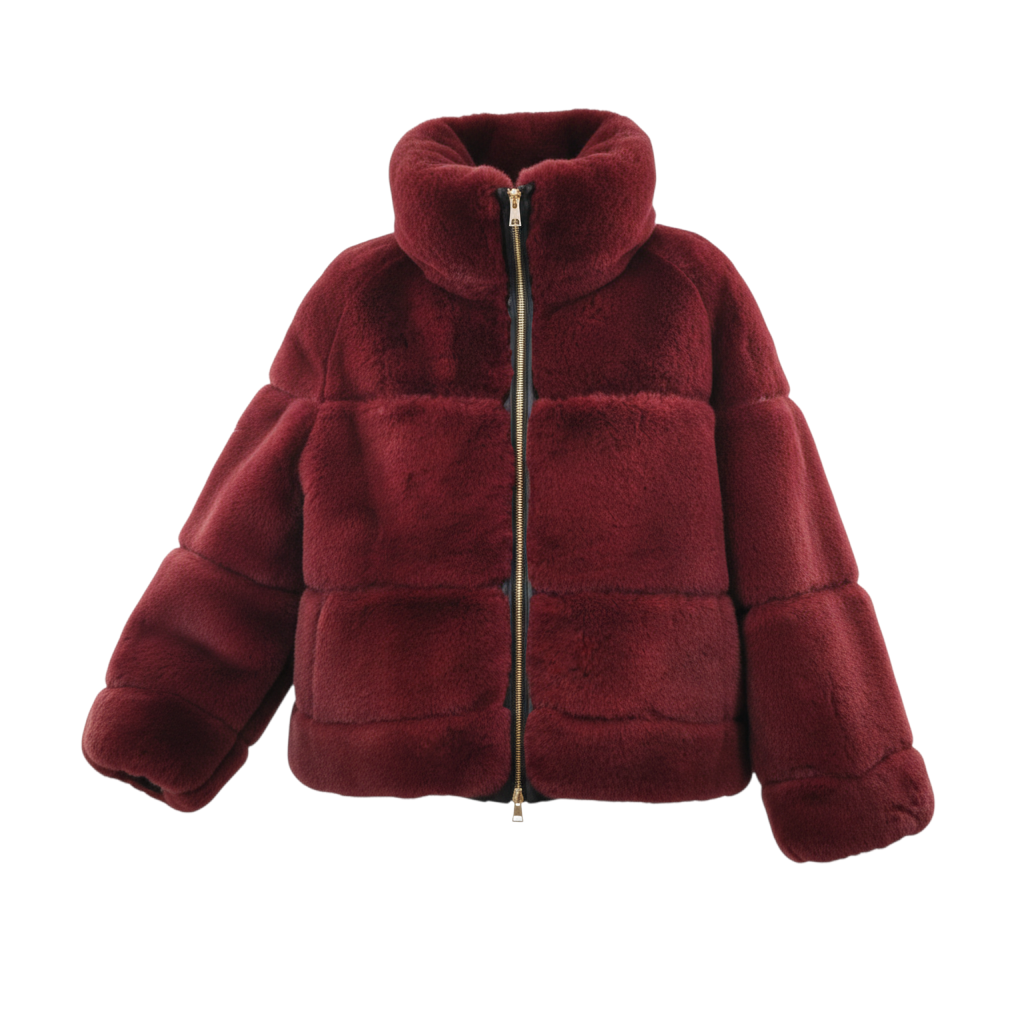 Giacca ecovisone con zip