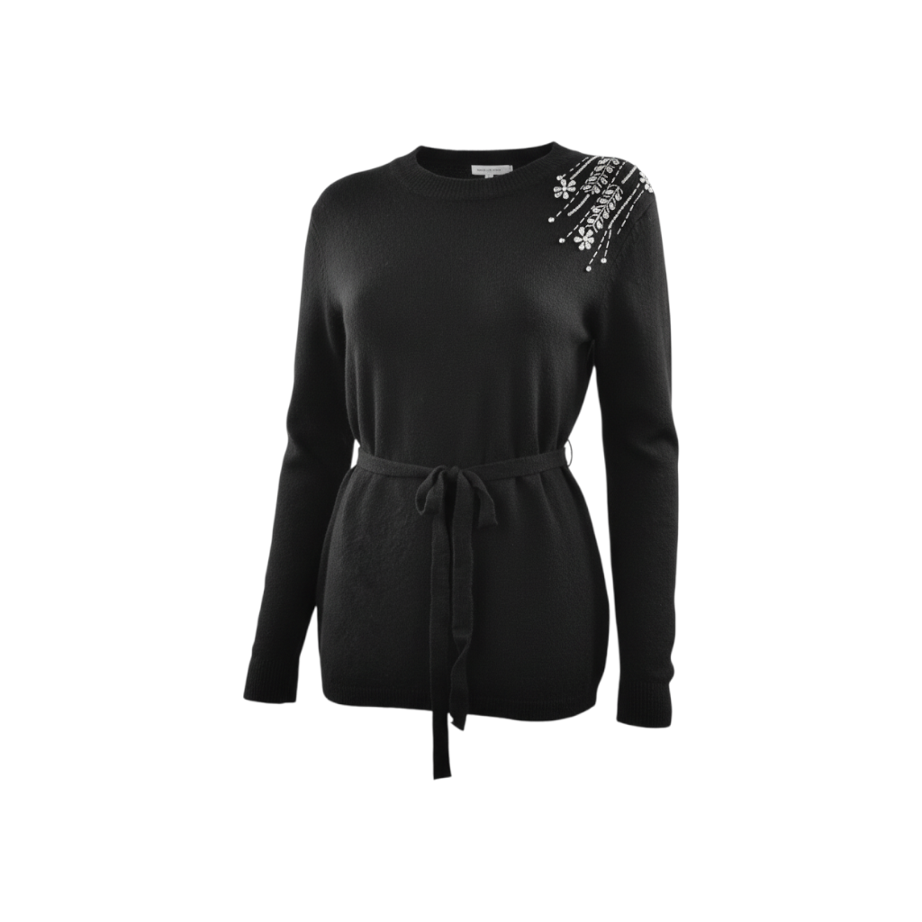 Maglia girocollo con cinturino
