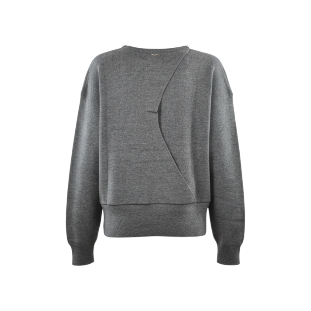 Maglia crop con spacco posteriore