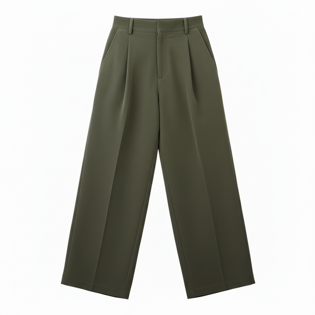 Pantalone in velluto con pences