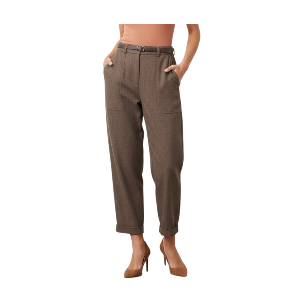 LOW-RISE TROUSERS
