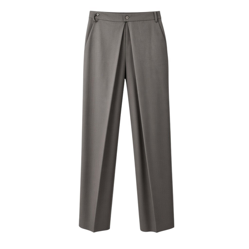 Pantalone con maxi piega