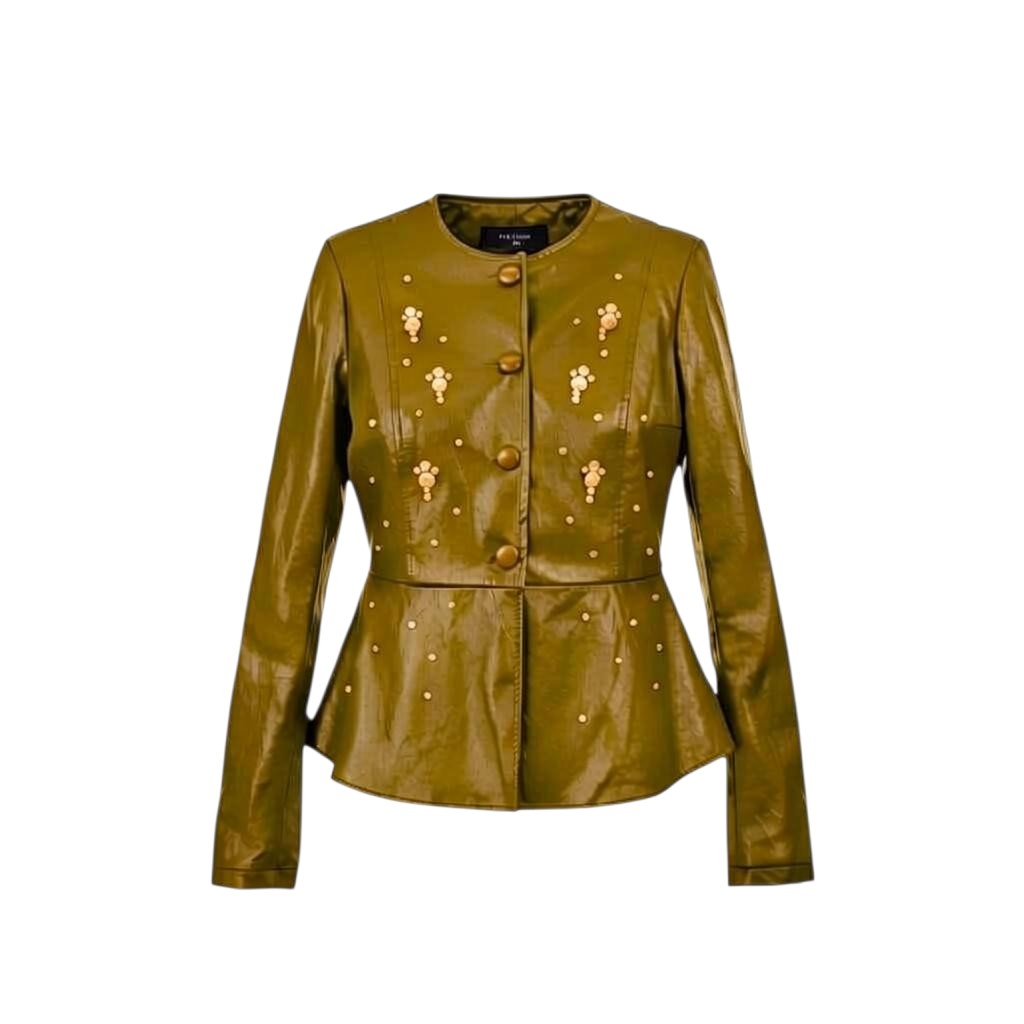Faux leather jacket
