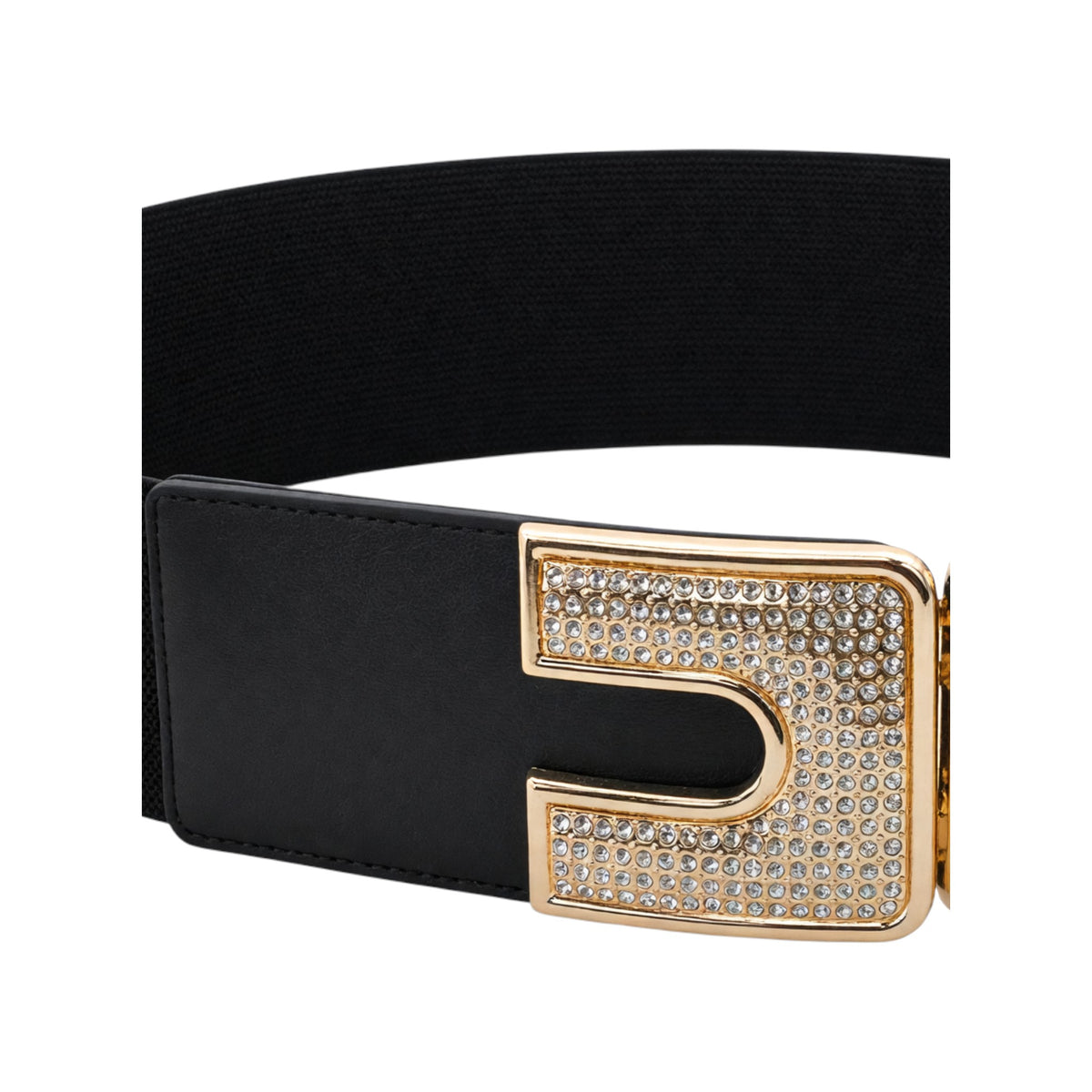 Cintura con fibbia di strass