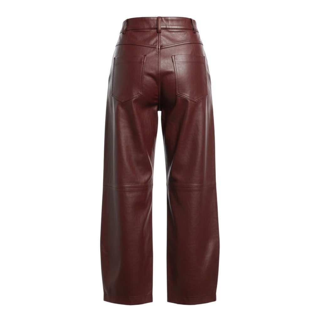 FAUX LEATHER TROUSERS