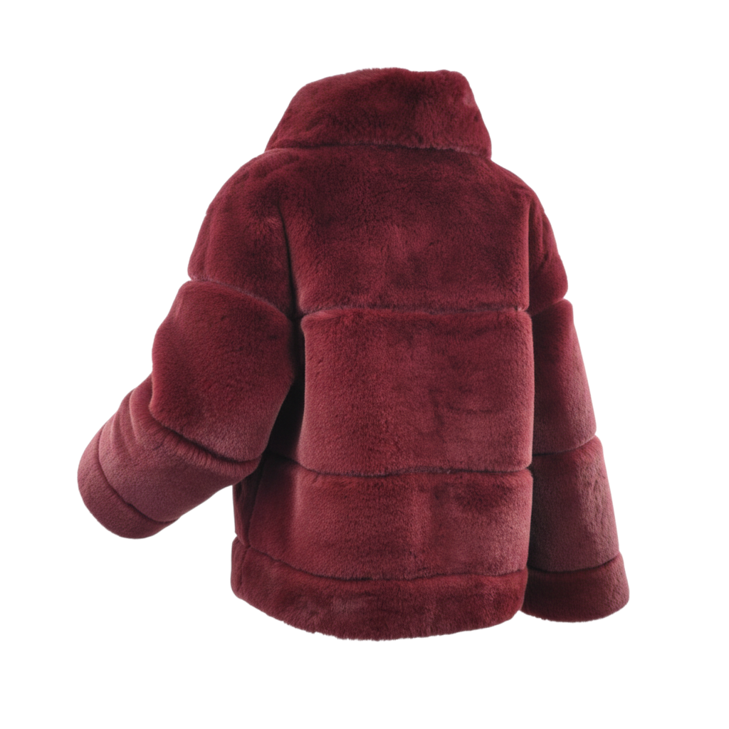 Giacca ecovisone con zip