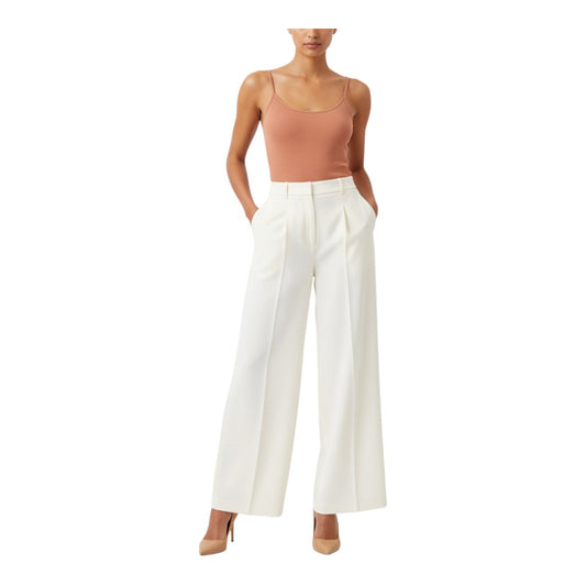 Pantalone largo con pences