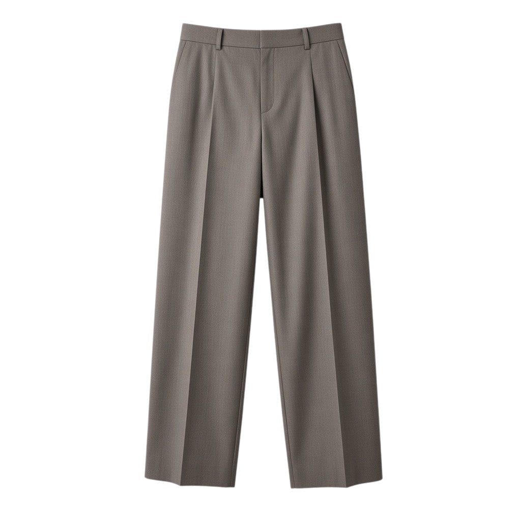 Pantalone con maxi piega