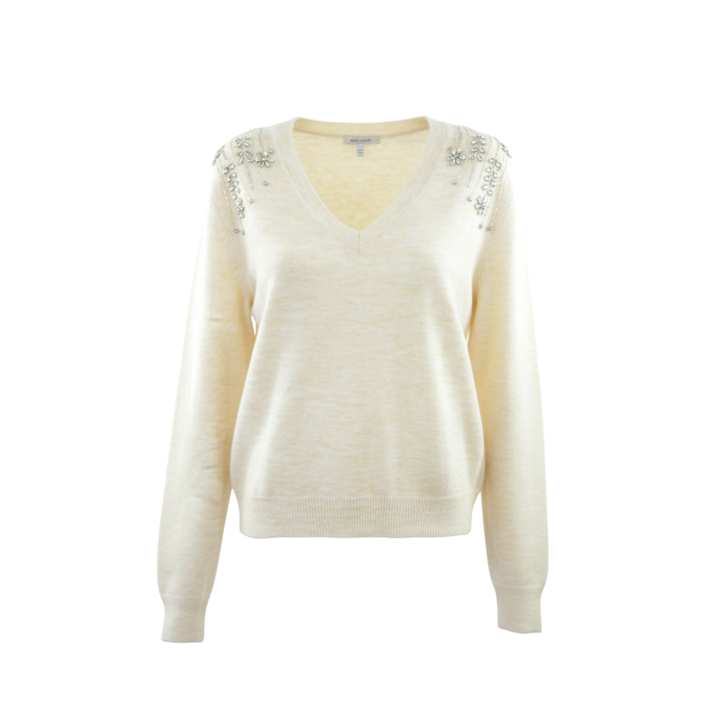 Maglia con ricami laterali