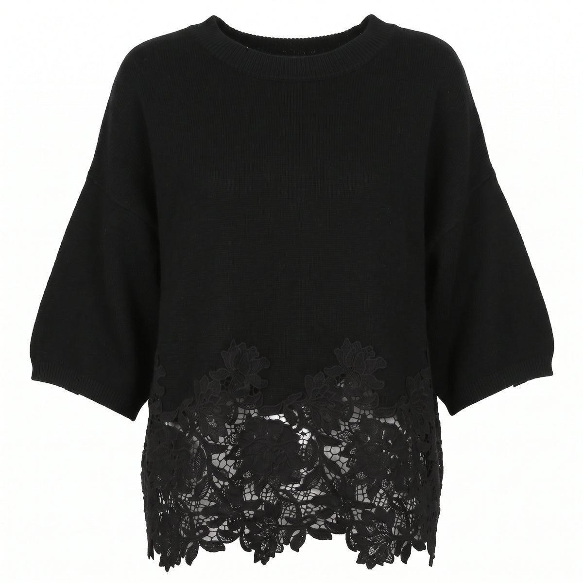 Maglione con pizzo