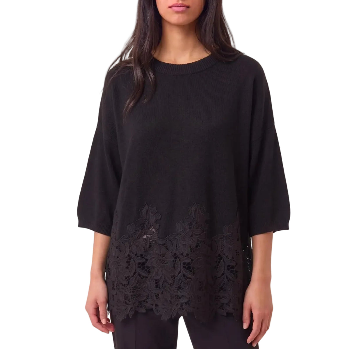 Maglione con pizzo