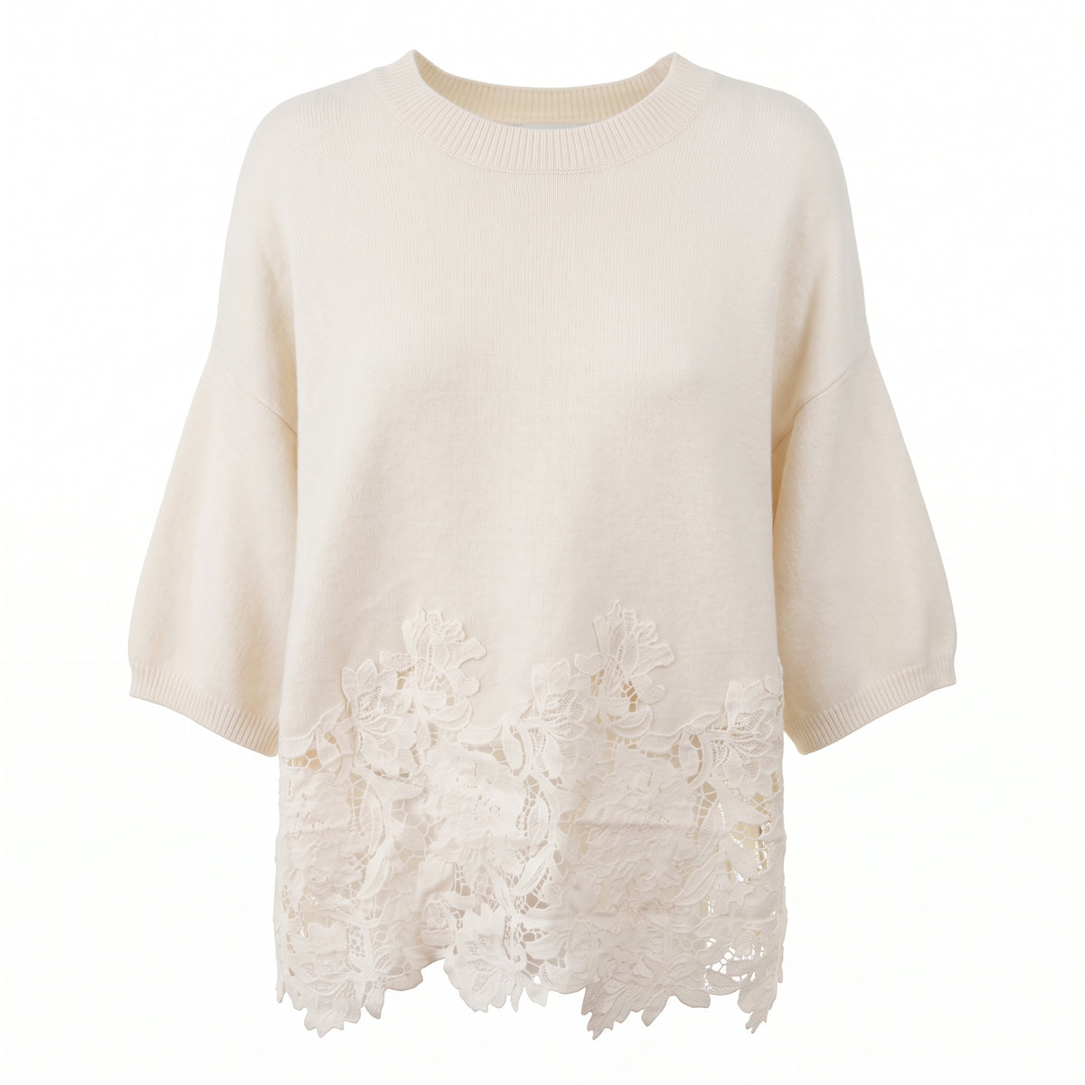 Maglione con pizzo