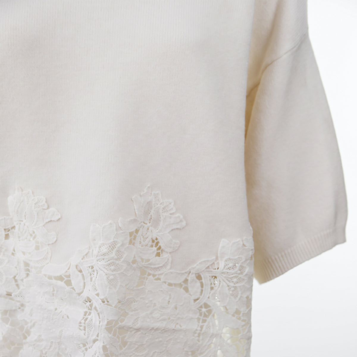 Maglione con pizzo