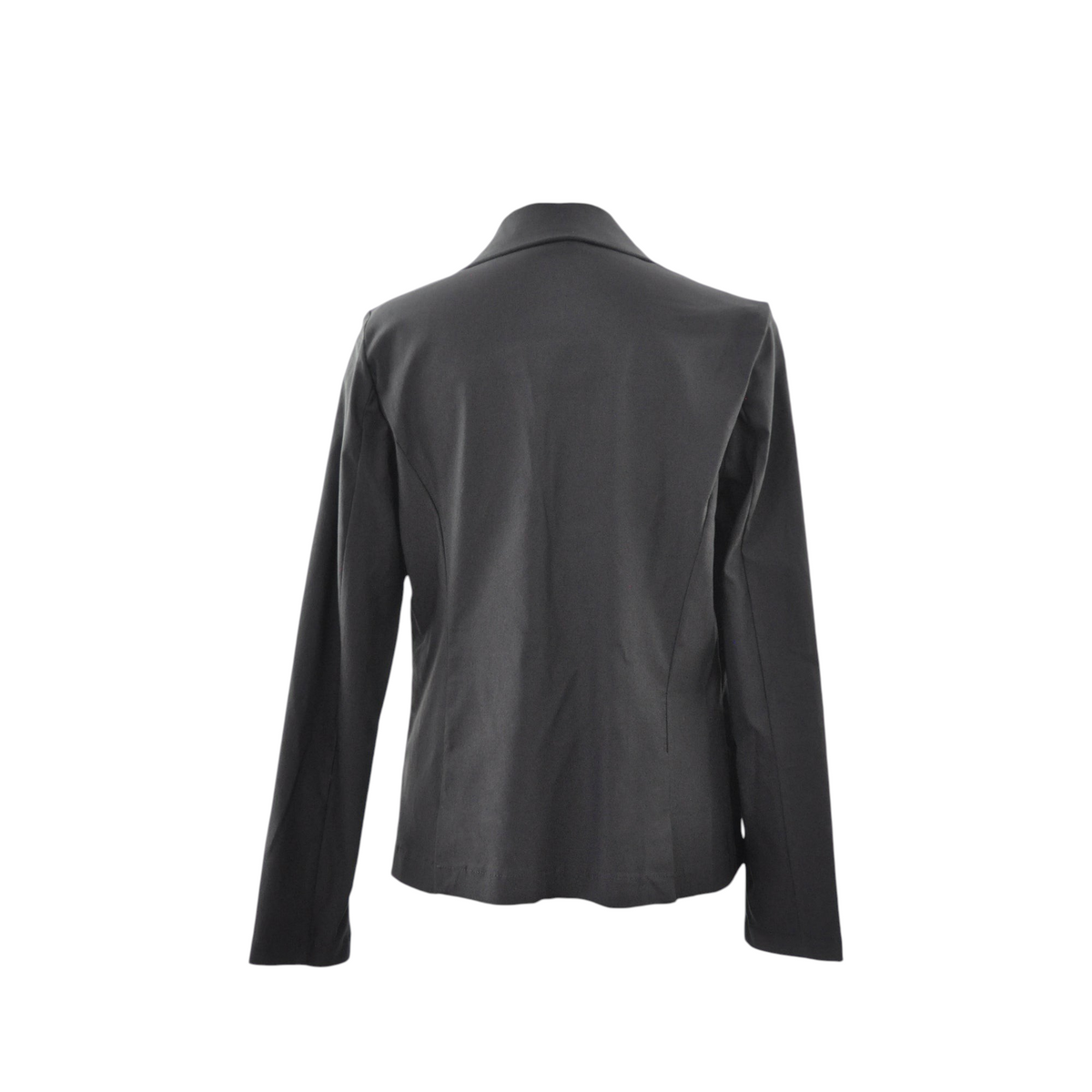 Vista posteriore del blazer nero Peg Fashion Store con taglio sartoriale classico e linea elegante