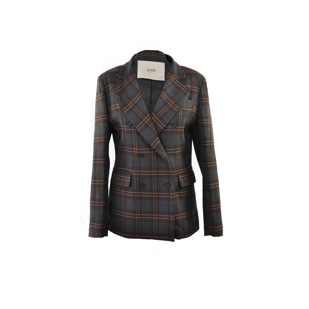 Blazer doppiopetto a quadri