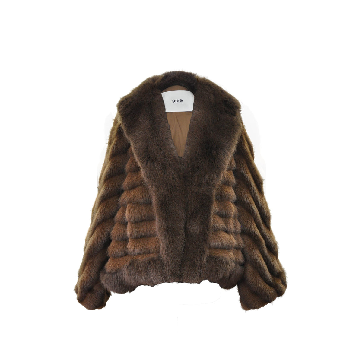 Faux fur kimono