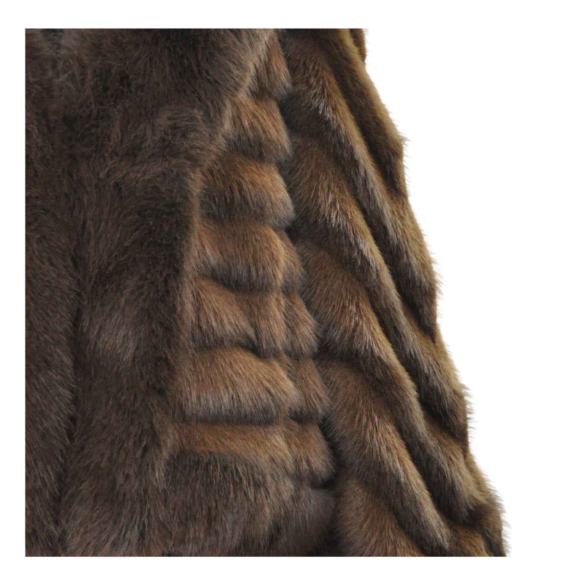 Faux fur kimono