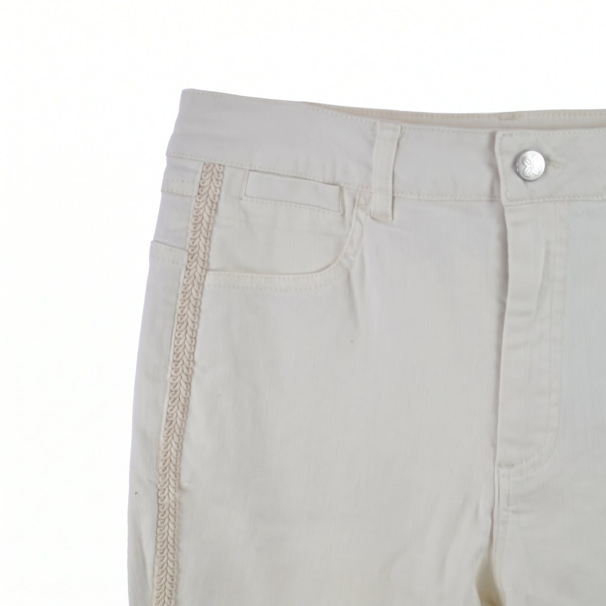 Pantaloni con ricami laterali