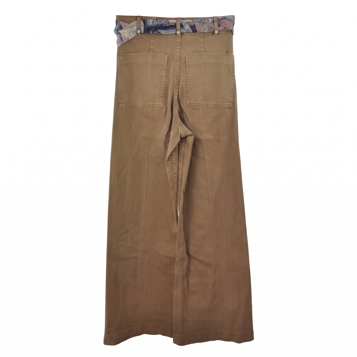 Jeans con cintura paisley