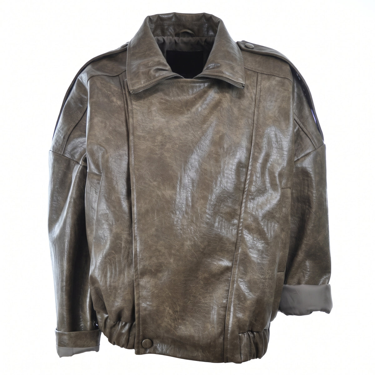 Bomber in ecopelle