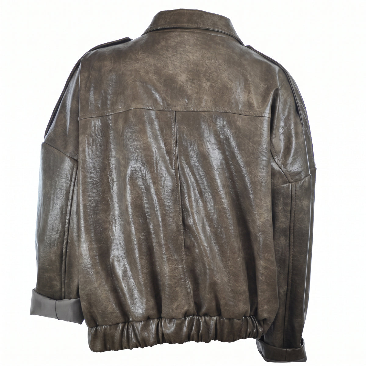 Bomber in ecopelle