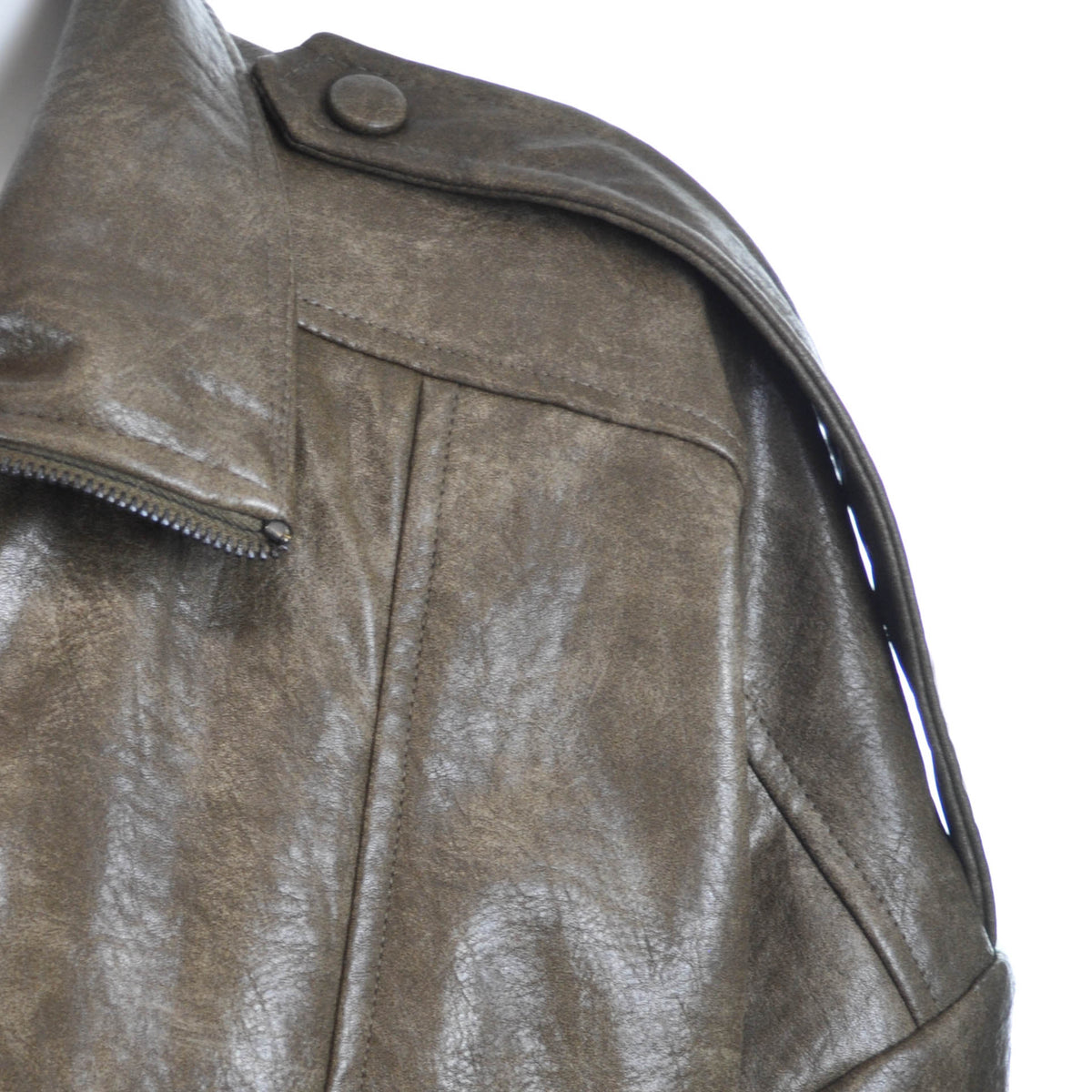 Bomber in ecopelle