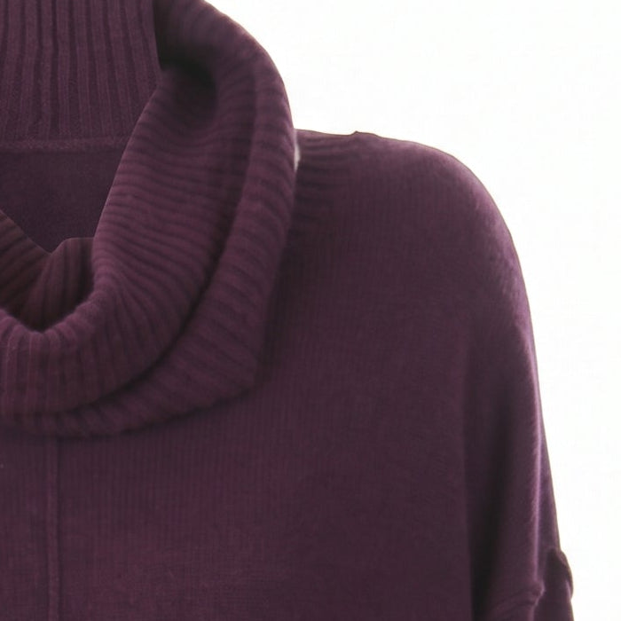 Maglia girocollo con collo removibile