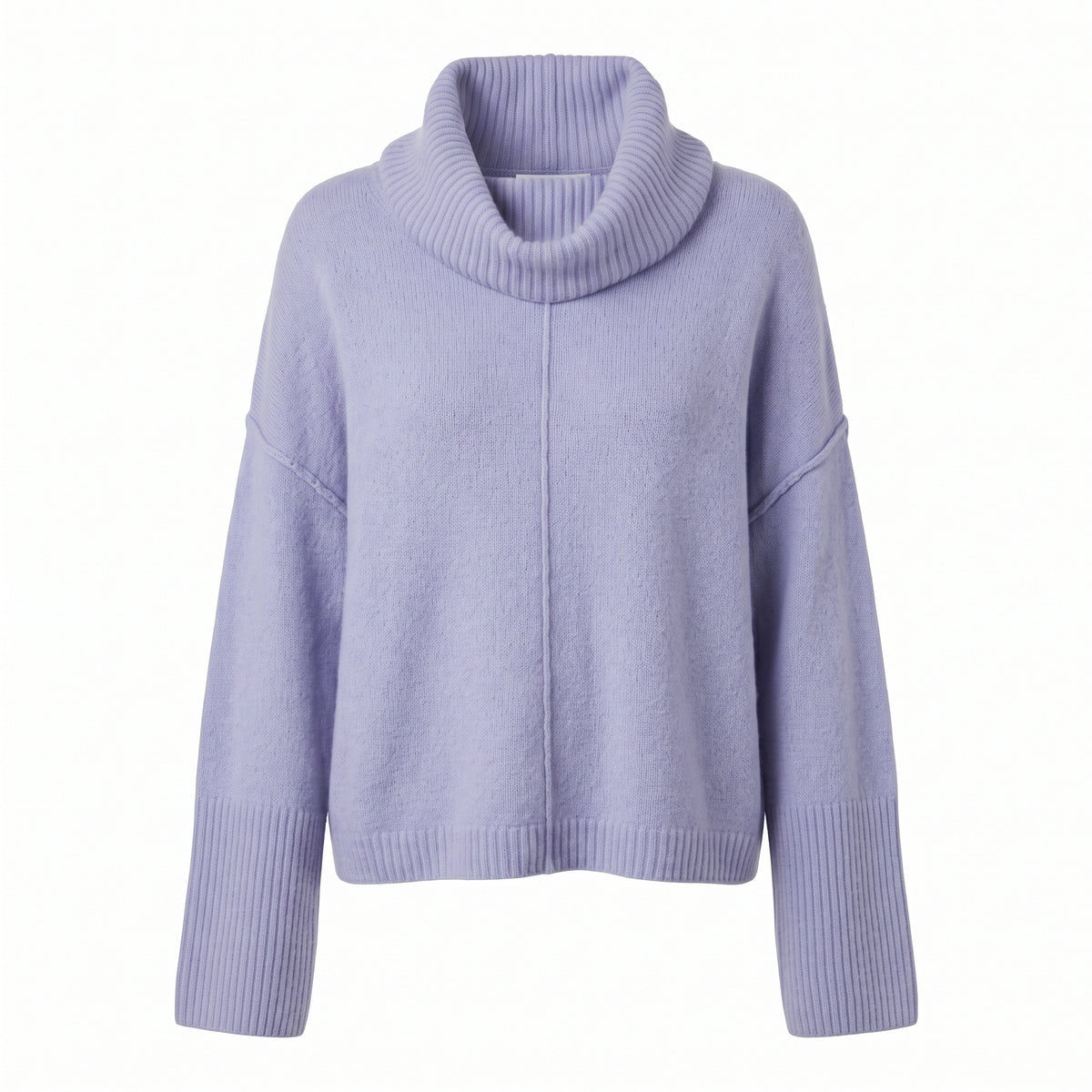 Maglia girocollo con collo removibile