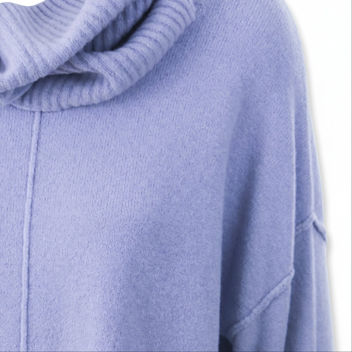 Maglia girocollo con collo removibile