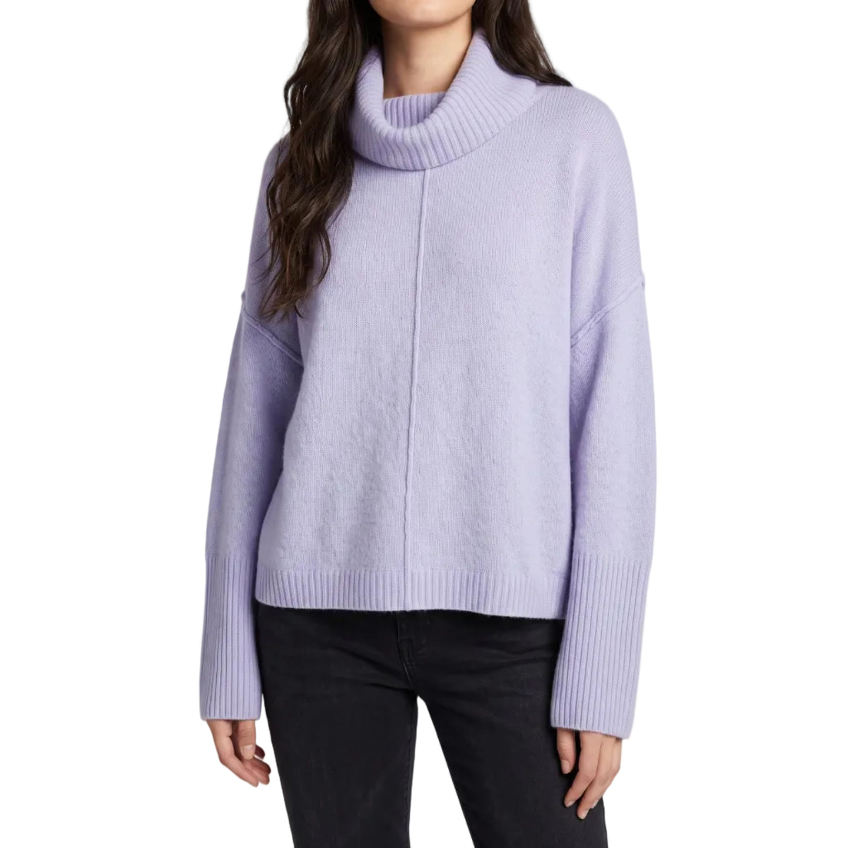 Maglia girocollo con collo removibile