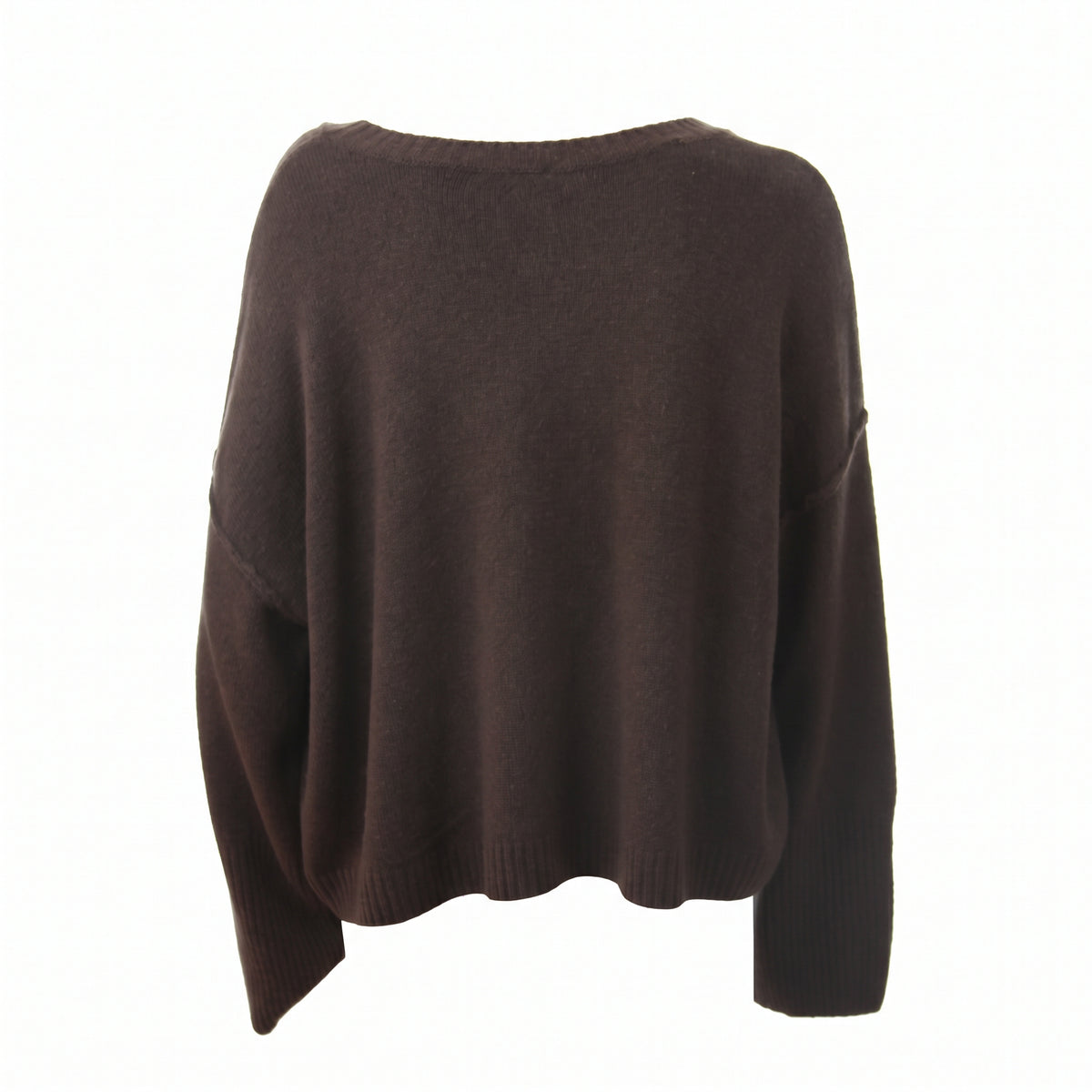 Maglia girocollo con collo removibile