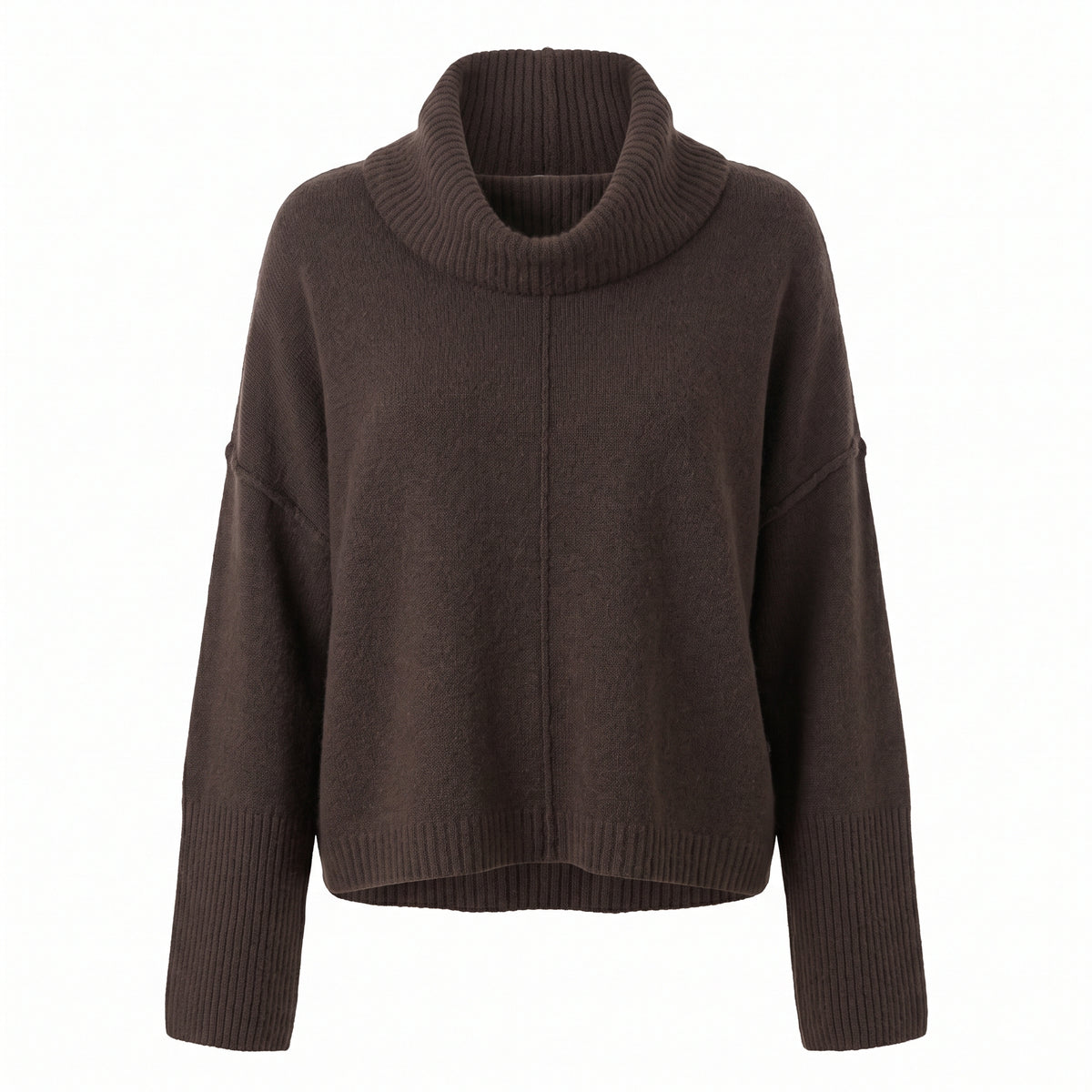 Maglia girocollo con collo removibile